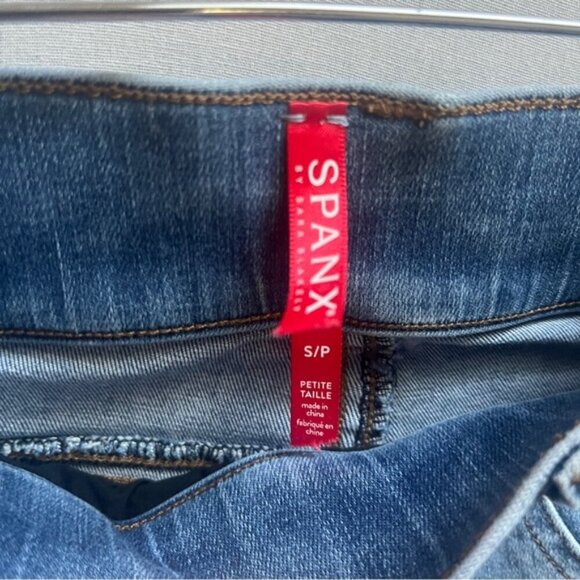 Spanx skinny leg pull on denim jeans Sz S - Picture 6 of 11